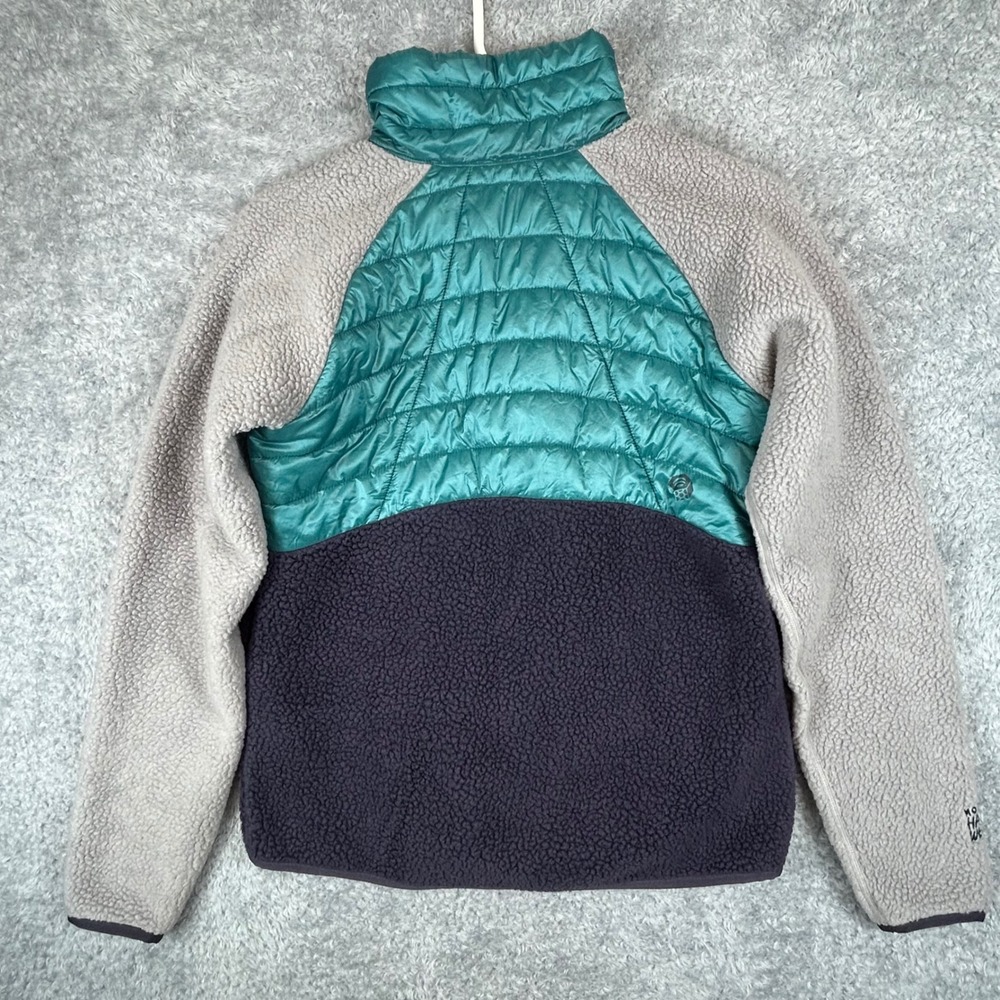 Mountain Hardwear Womens Colorblock Hybrid Fleece Puffer Pullover Anorak XS - Picture 4 of 10